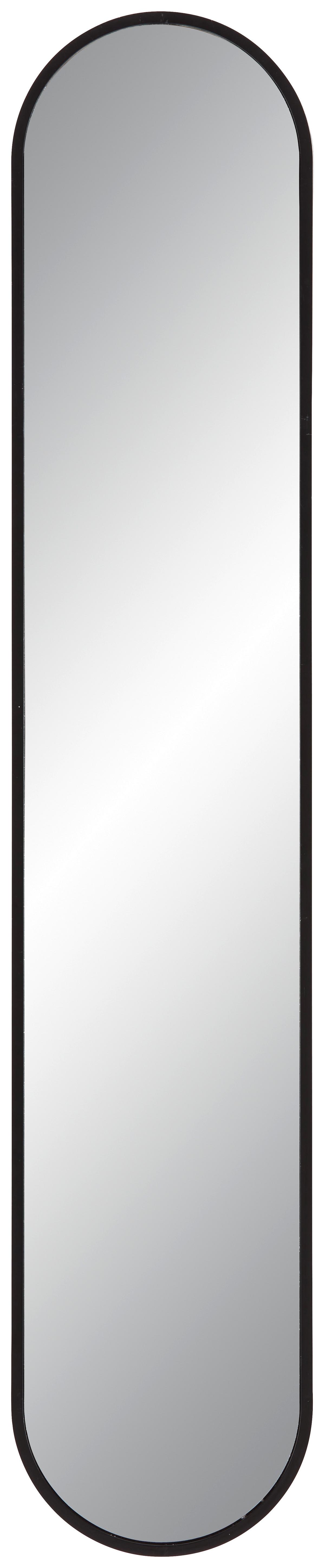 Zrcadlo MONI černá - černá, Moderní, plast/sklo (20/101cm) - Mömax