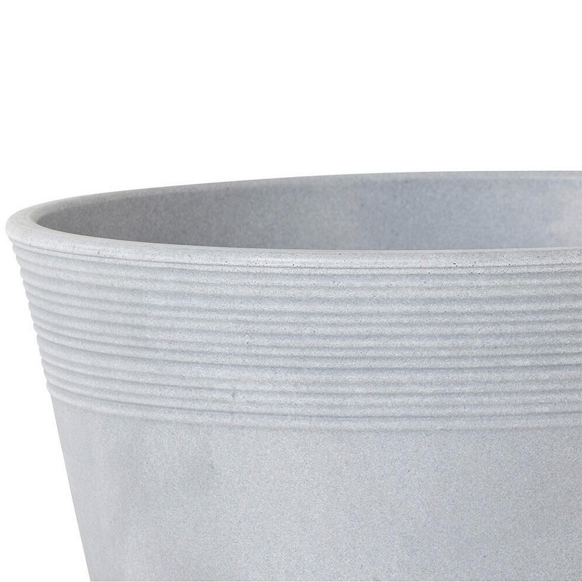 Pflanzentopf Grau D: 48 Cm Rund - Grau, Basics, Kunststoff (48/32cm) - Siena Garden