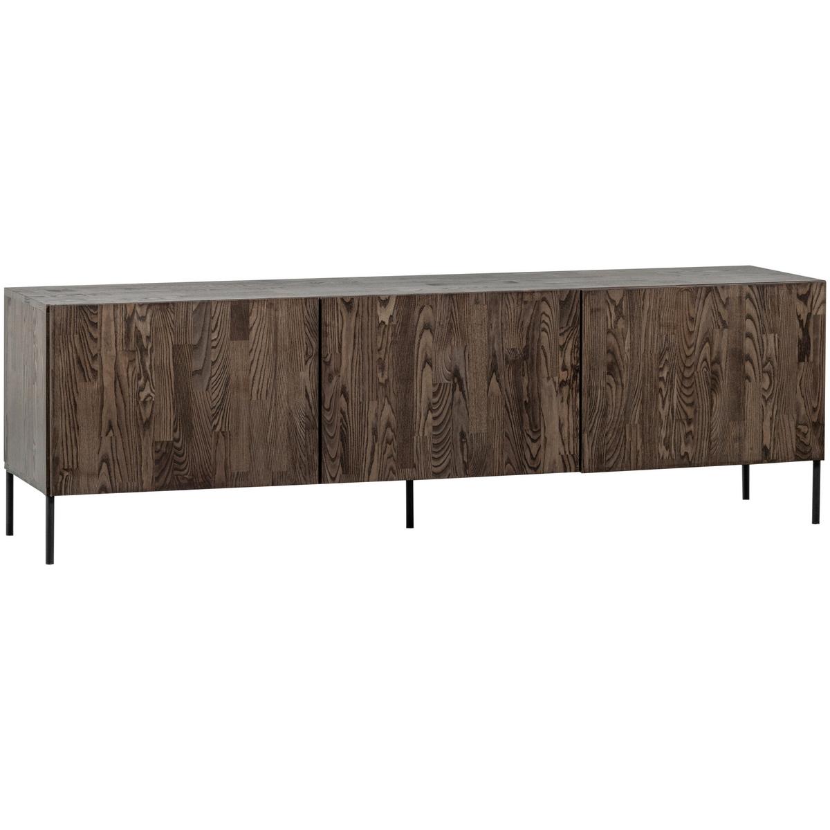 LOWBOARD Gravure Braun B: 180cm - Schwarz/Braun, Design, Holz (180/56/46cm) - Livetastic