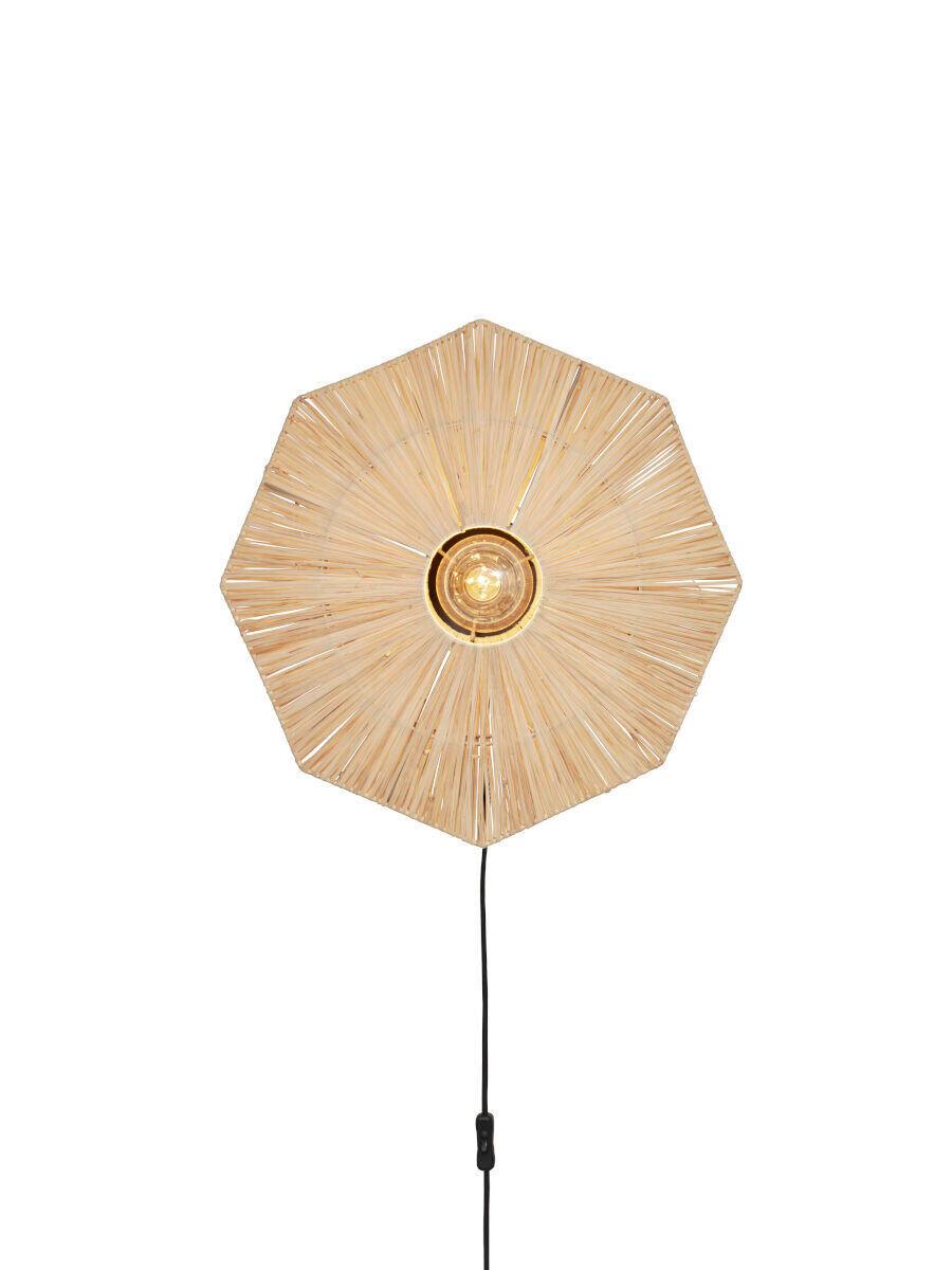 WANDLEUCHTE PANAMA - Hellbraun, Basics, Naturmaterialien (45/7cm) - Good & Mojo