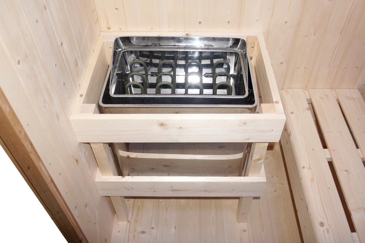 Infrarotkabine Lahti Holzfarben B: 181,5 cm - Fichtefarben, KONVENTIONELL, Holz (198/181,5/202,2cm) - Sanotechnik