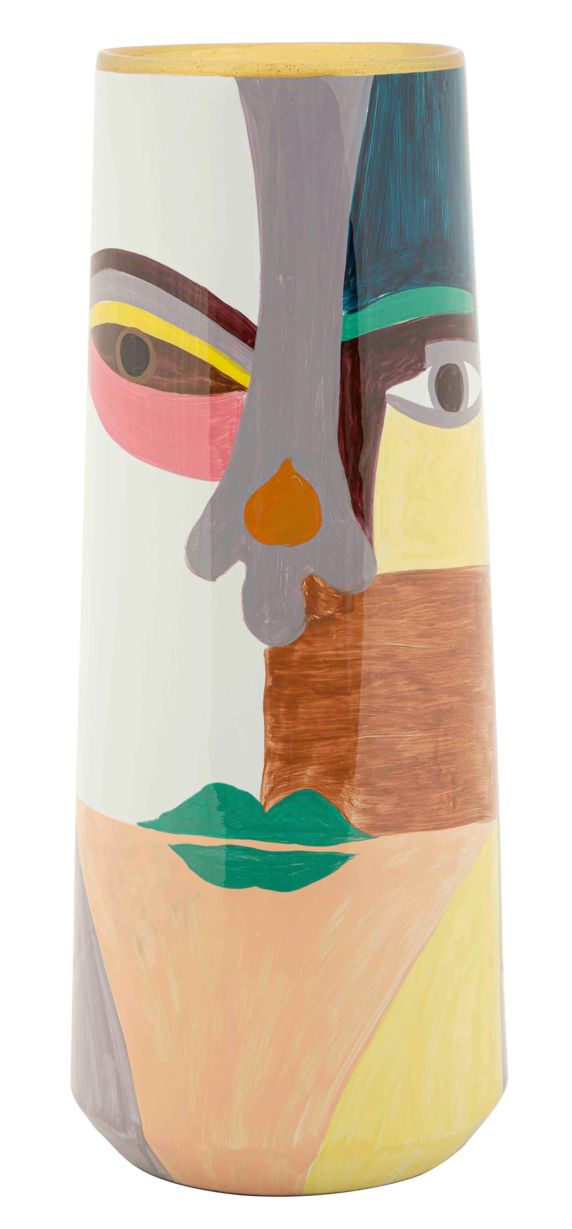 Vase Pot Piccassy Color High Multicolor B: 15 Cm - Multicolor, Basics, Keramik (15/40/15cm)