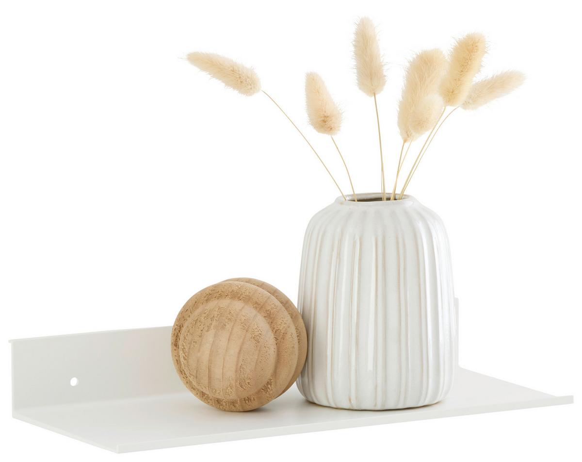 Wandboard Aluminia 130 Weiß B: 30 Cm - Weiß, Trend, Metall (30/4,5/13cm)