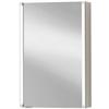 Spiegelschrank Led-line Bxhxt: 42,5x67x16,5 Cm Weiß - Weiß, MODERN, Glas/Holzwerkstoff (42,5/67/16,5cm) - MID.YOU