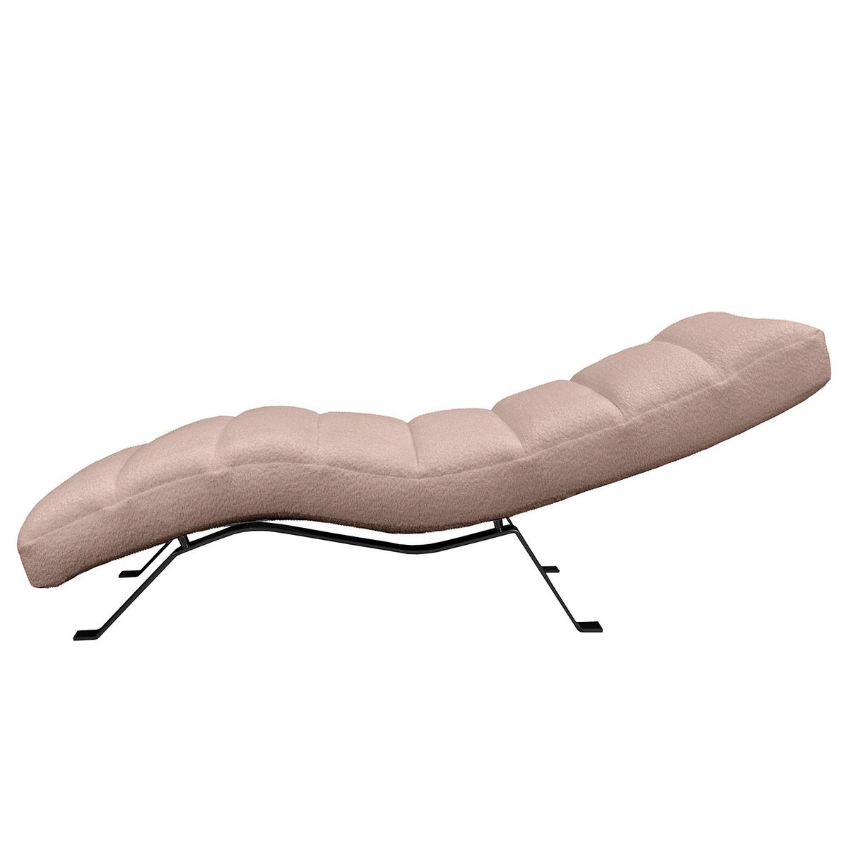 Relaxliege Swing Black Rosa B: 65 Cm - Schwarz/Rosa, Design, Textil (65/65-95/171cm) - Livetastic