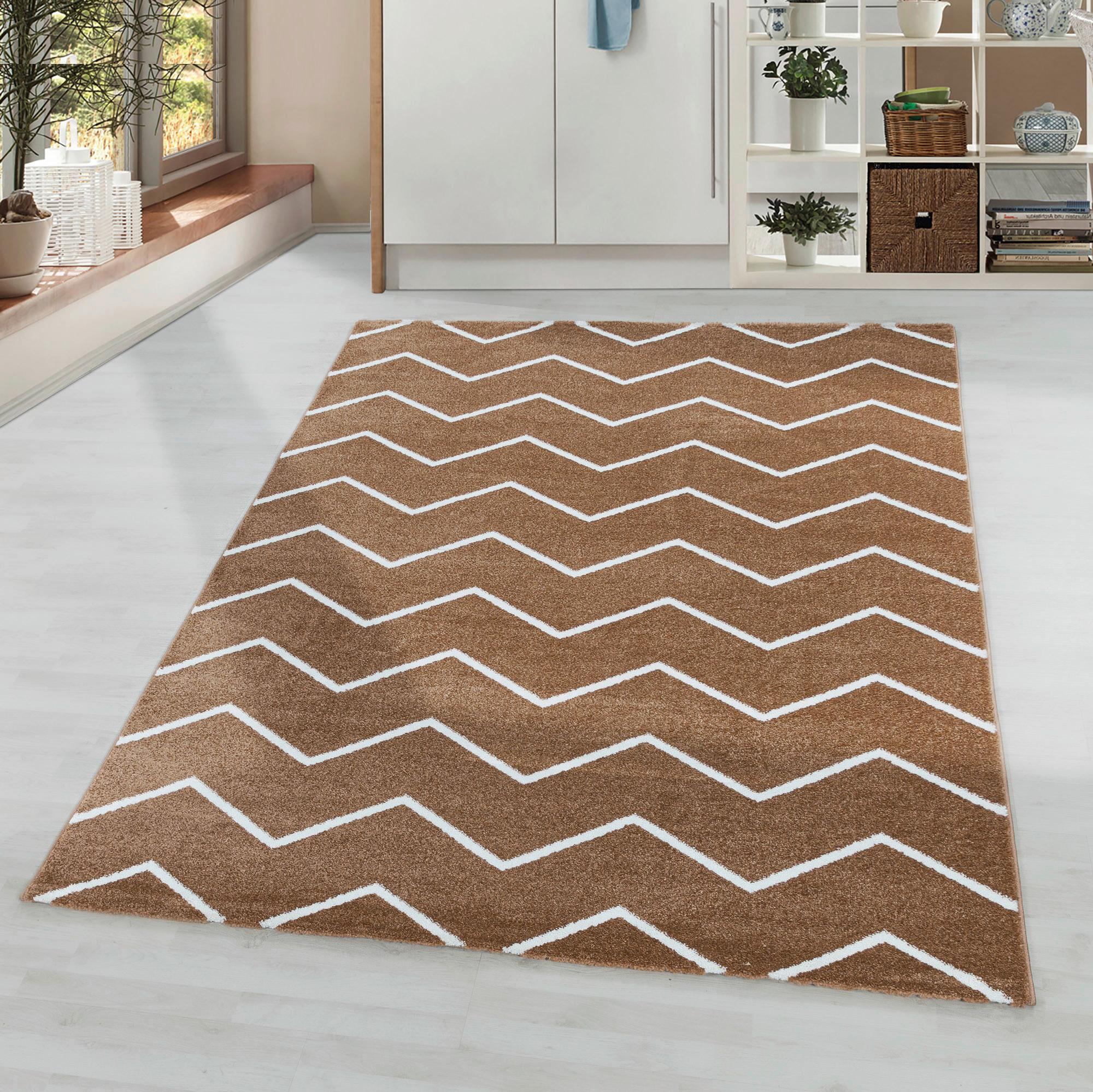 Hochflor Teppich Kupferfarben Rio 140x200 cm - Kupferfarben, Basics, Textil (140/200cm)