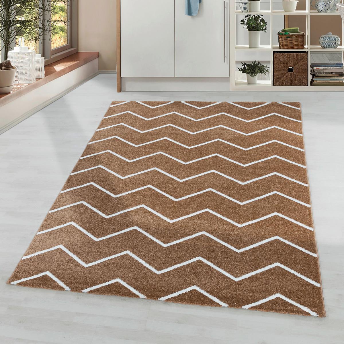 Hochflor Teppich Kupferfarben Rio 140x200 Cm - Kupferfarben, Basics, Textil (140/200cm)