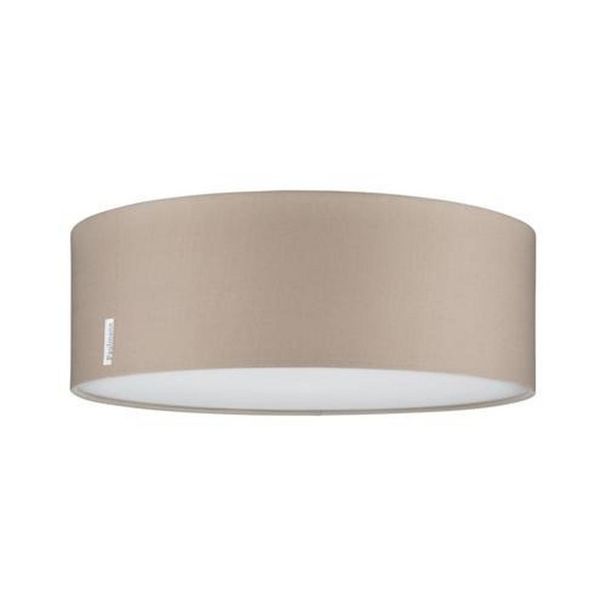 Deckenleuchte Mari Ø 38 cm mit Textilschirm Rund - Beige, Design, Textil (38/13cm) - Paulmann