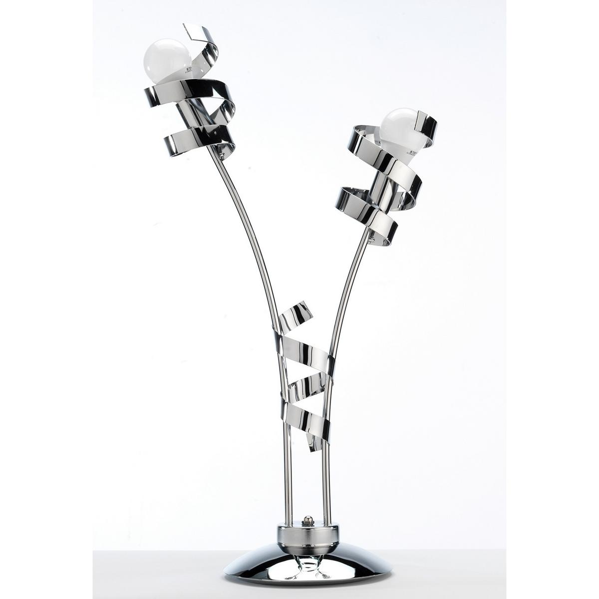 Tischleuchte 4812/Lgc - Chromfarben, Design, Metall (40/65cm)