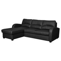 Ecksofa Tilo Schwarz S: 168 Cm - Schwarz, Design, Leder/Textil (168/227cm) - Livetastic