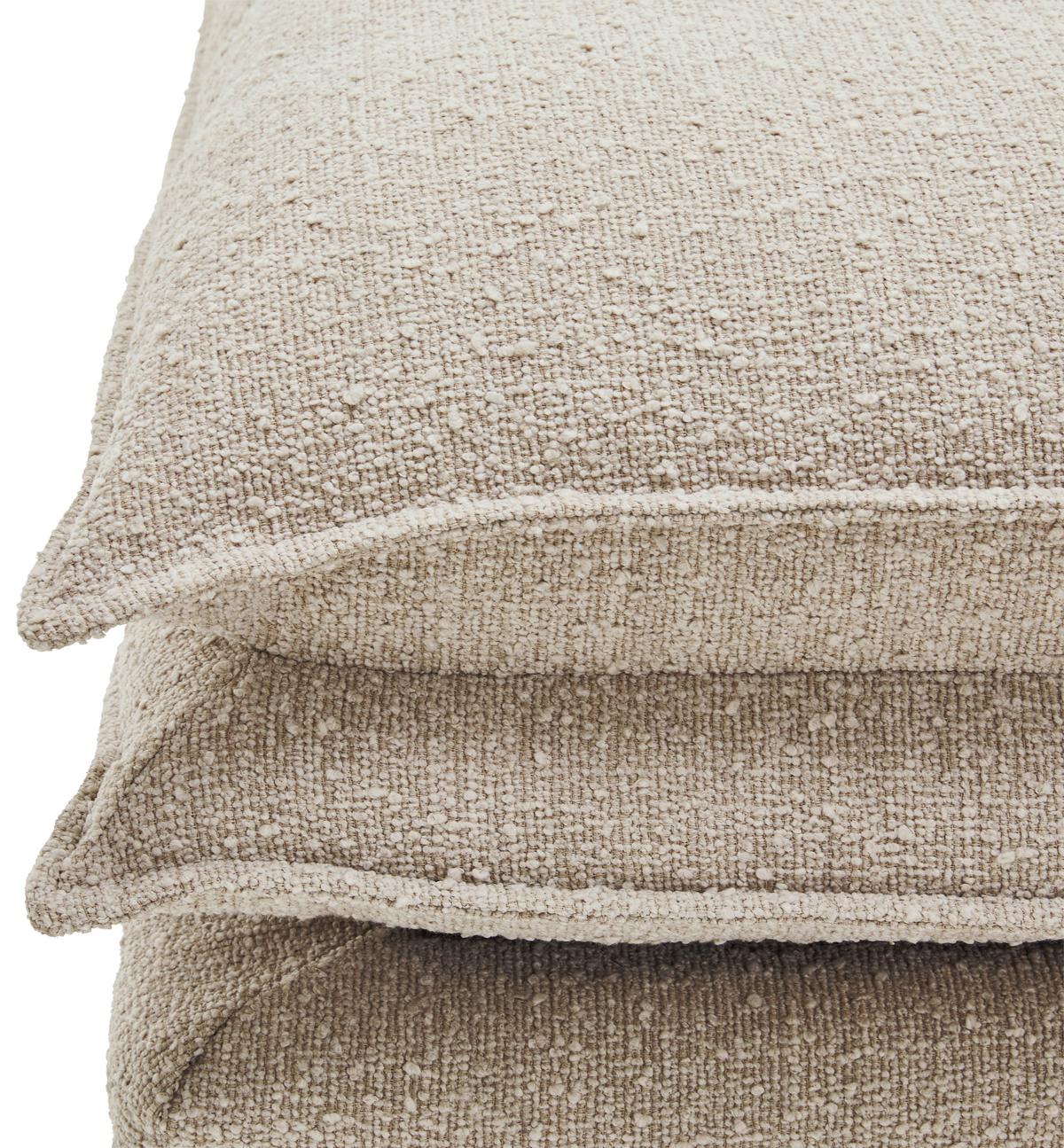 Hocker Aurora - Beige/Schwarz, Trend, Textil (90/46/105cm) - Livetastic
