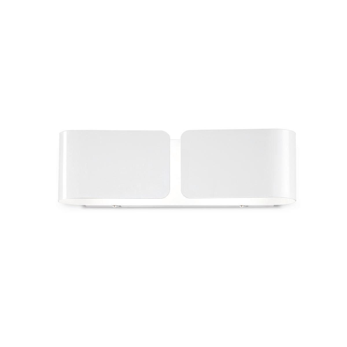 Wandleuchte Bianco Weiß B: 12,5 Cm - Weiß, Design, Metall (44/12,5/11cm) - Ideal Lux