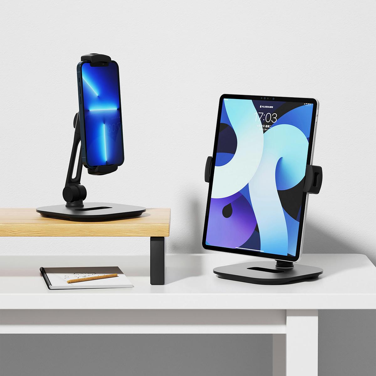 Handyhalterung Flexmobi Iv - Schwarz, MODERN, Kunststoff/Metall (15/19cm) - MID.YOU