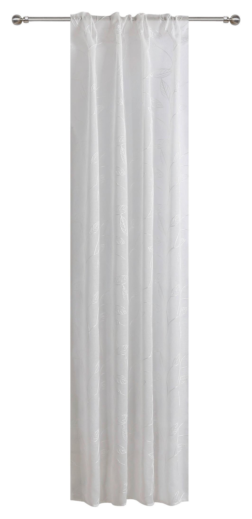 Vorhang Mit Band 140x245 Cm Weiß - Weiß, ROMANTIK / LANDHAUS, Textil (140/245cm) - James Wood