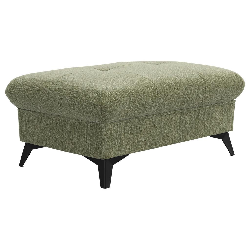 Hocker Hudson Chenille olivgrün, B: 102cm