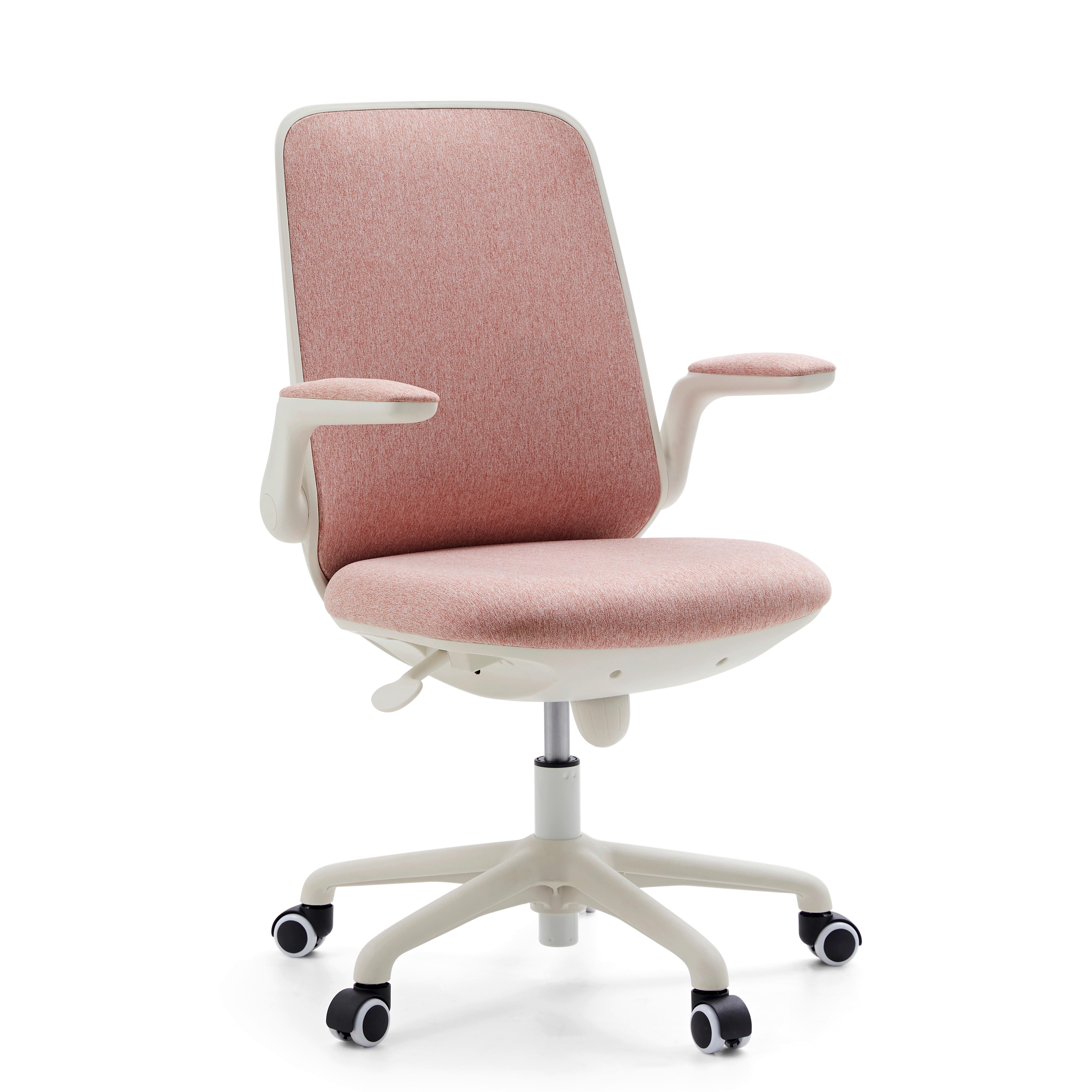 JUGENDDREHSTUHL Swivelo Pink B: 60cm - Pink/Weiß, MODERN, Kunststoff/Textil (60/99/60cm) - MID.YOU
