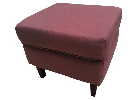 Hocker Nikolas - Walnussfarben/Altrosa, Holz/Textil (50/44/45cm) Hocker Nikolas - Walnussfarben/Altrosa, Holz/Textil (50/44/45cm)