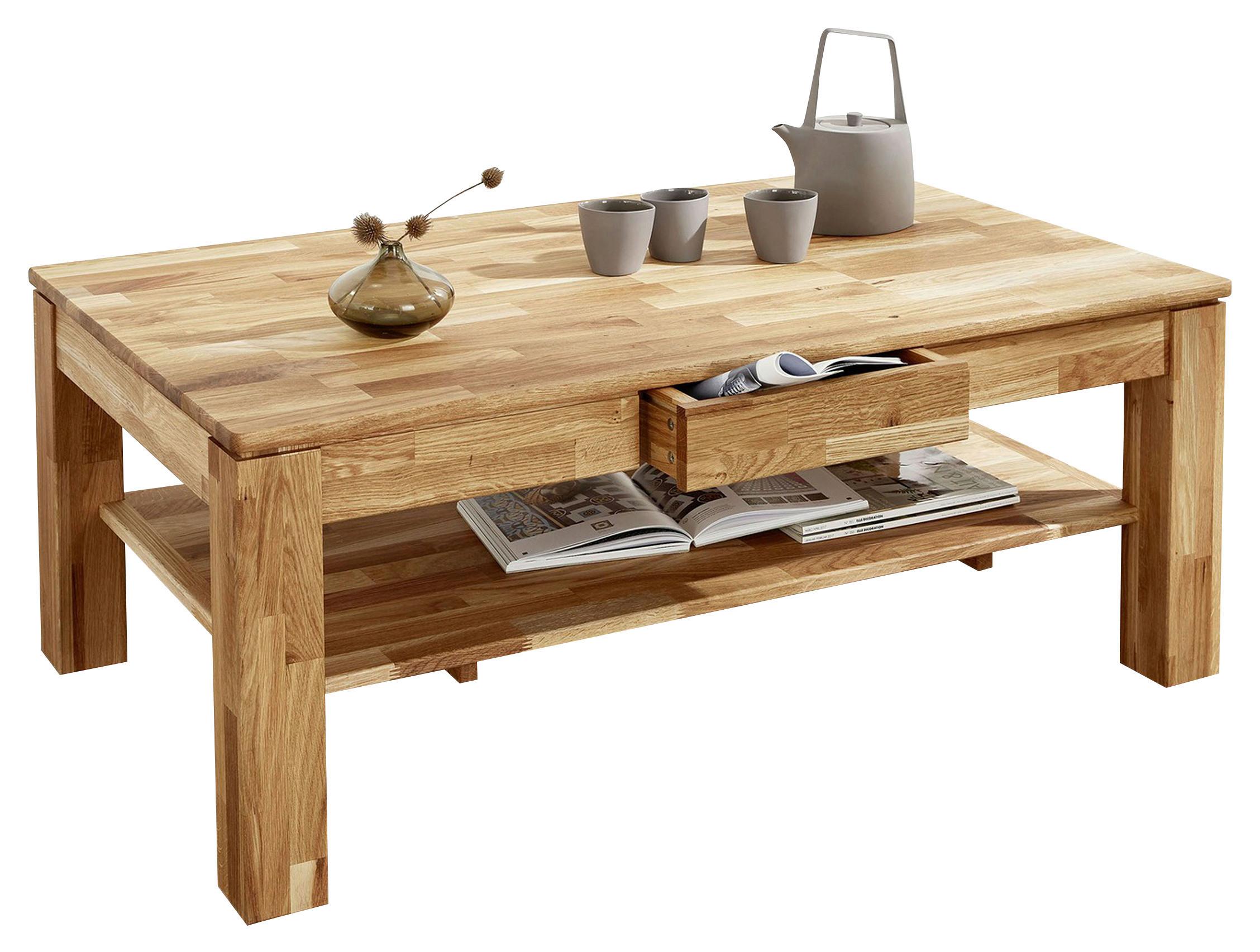 Couchtisch Helsinki Eiche Dekor, B: 115cm - Eichefarben, ROMANTIK / LANDHAUS, Holz/Holzwerkstoff (115/46/70cm)