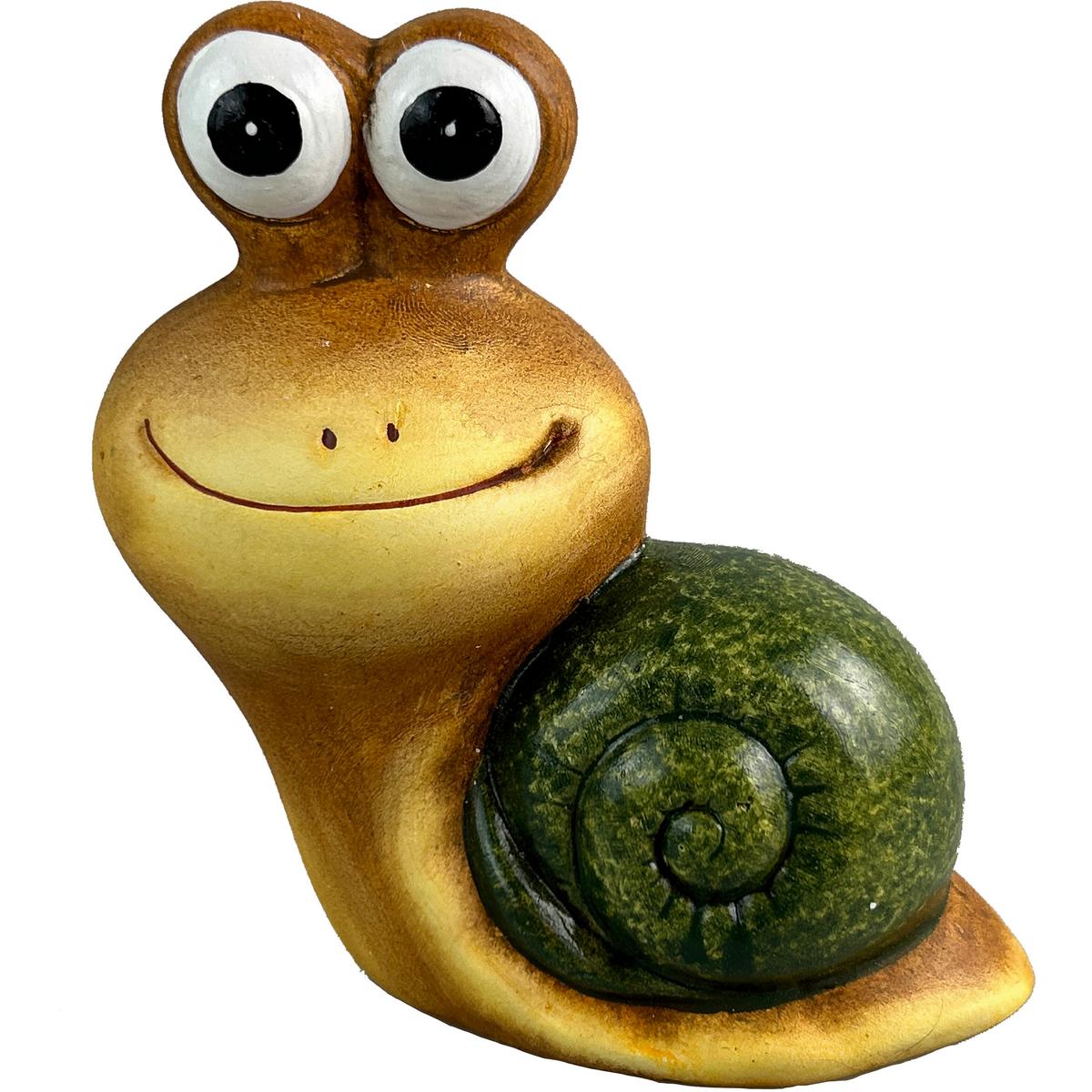 Dekor Csiga Gery - barna/fekete, Konventionell, kerámia (11,5/6/12cm) - Luca Bessoni