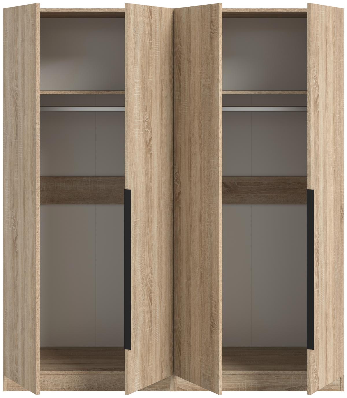 Drehtürenschrank Kopenhagen Sonoma Eiche B: 160 Cm - Sonoma Eiche, MODERN, Holzwerkstoff (160/181/52cm) - MID.YOU
