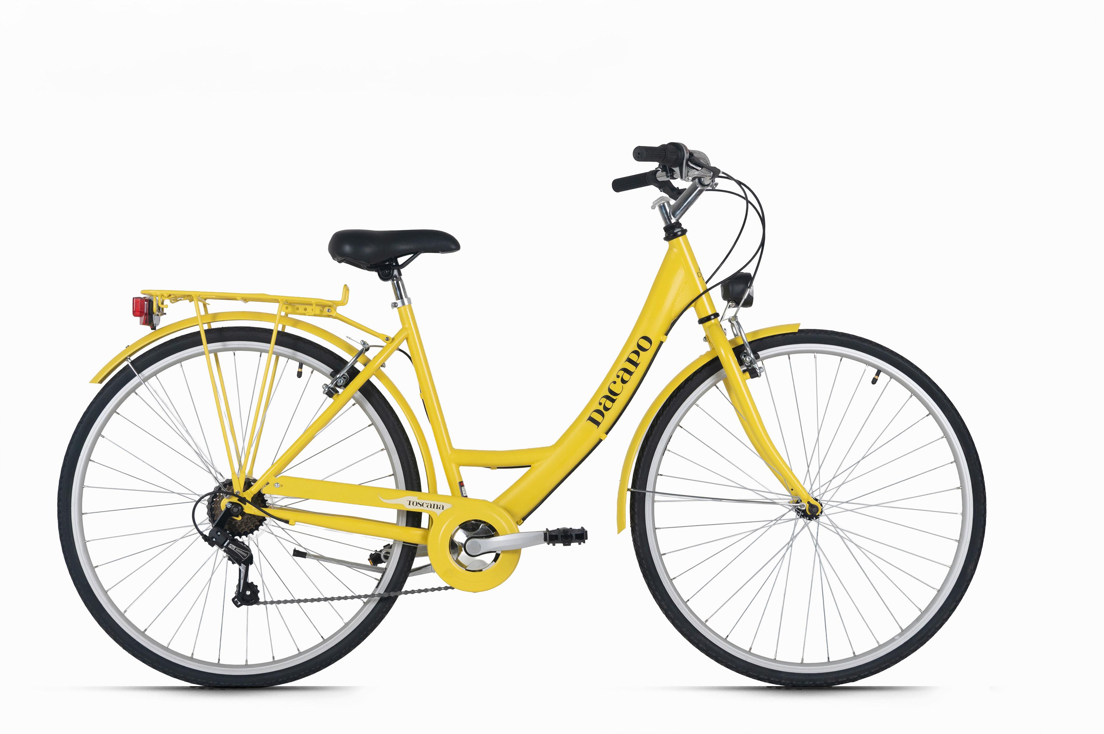 Damenfahrrad 28'' Daapo Toscana gelb - Gelb, Basics, Metall (25kg)