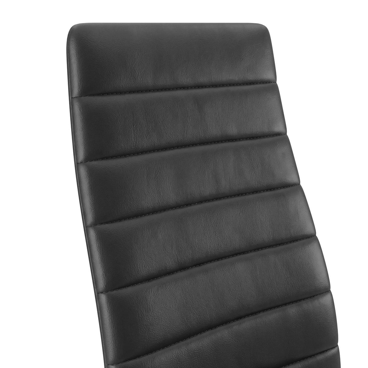 STOLIČKA FRANZI - čierna, Konventionell, kov/textil (42/95/51cm)