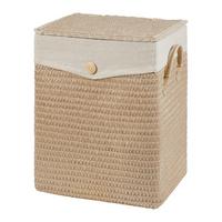Koš na prádlo DENISE - béžová, Romantický / Rustikální, textil/plast (35/44/26cm) - Mömax