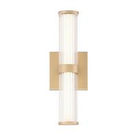Led Falilámpa Qn-Fayton-S-Bg - aranyszínű, Konventionell, üveg/fém (35,5/9/10,1cm) - Elstead Lighting