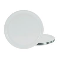 Sada tanierov na pizzu 4-dielna - biela, keramika (32cm) - Creatable
