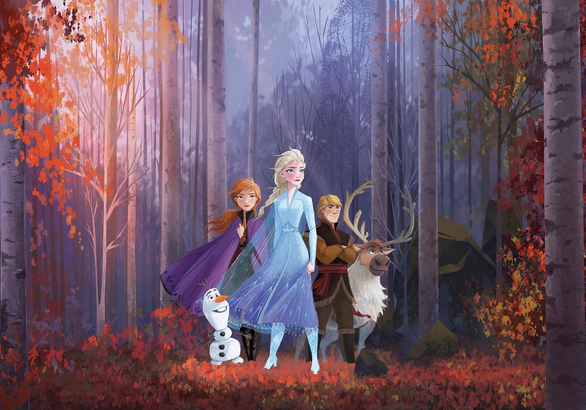 Fototapete Frozen Autumn Glade - Multicolor, Trend, Papier (400/280cm)