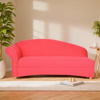 3-Sitzer Loretta Armlehne links, ca.193x83x85cm - Rot, Basics, Holz/Textil (193cm)