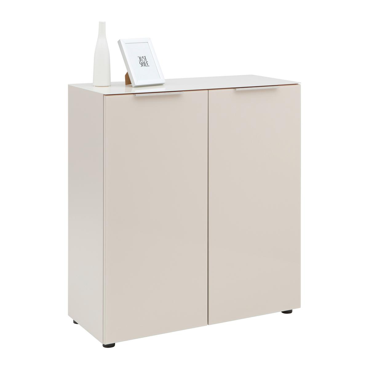 KOMODA SIENA -EXKLUSIV- - černá/kašmírová, Moderní, kov/kompozitní dřevo (90/99/40cm) - Mömax