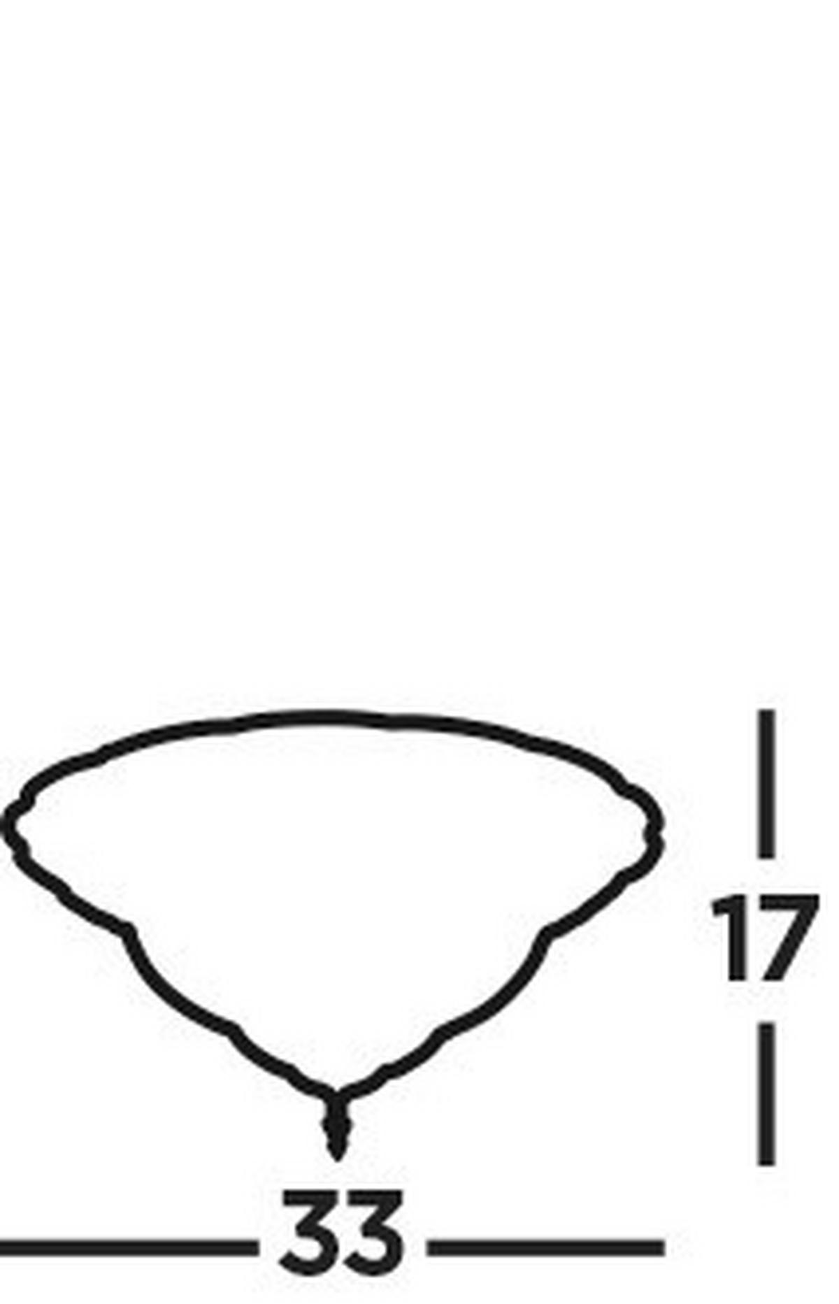 Deckenleuchte Derby Flush 7045-13 - Messingfarben, Basics, Glas/Metall (33/17cm)