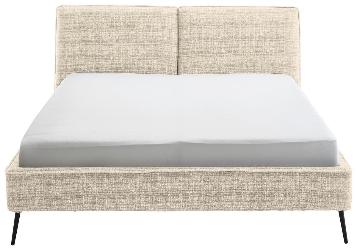 Polsterbett Infinity Liberty Beige 180x200cm - Beige/Schwarz, MODERN, Textil (180/200cm) - Livetastic