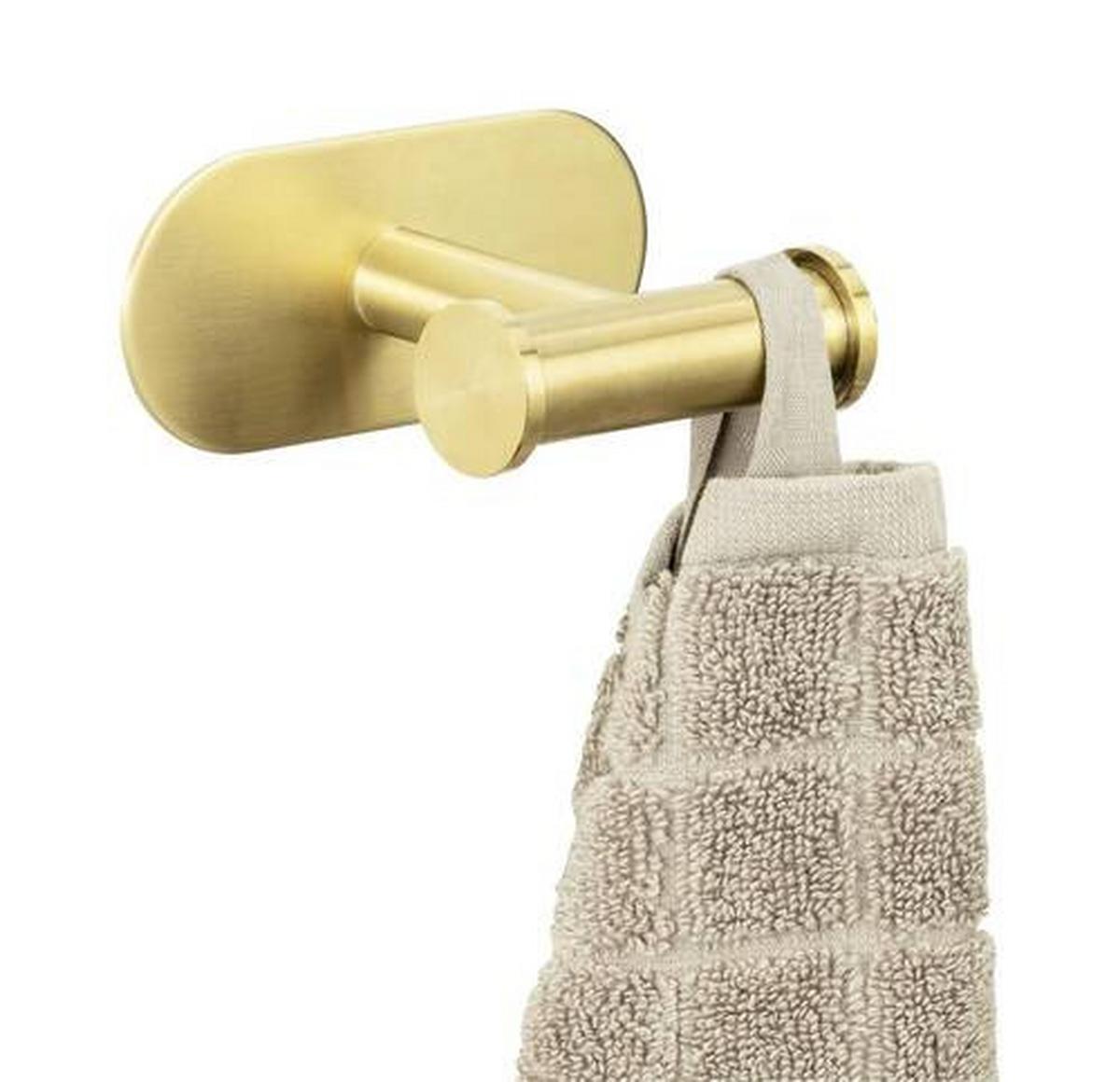 Držiak na uteráky OREA DUO GOLD -SB- - zlatá, Lifestyle, kov (10/4,5/6,5cm) - Mömax