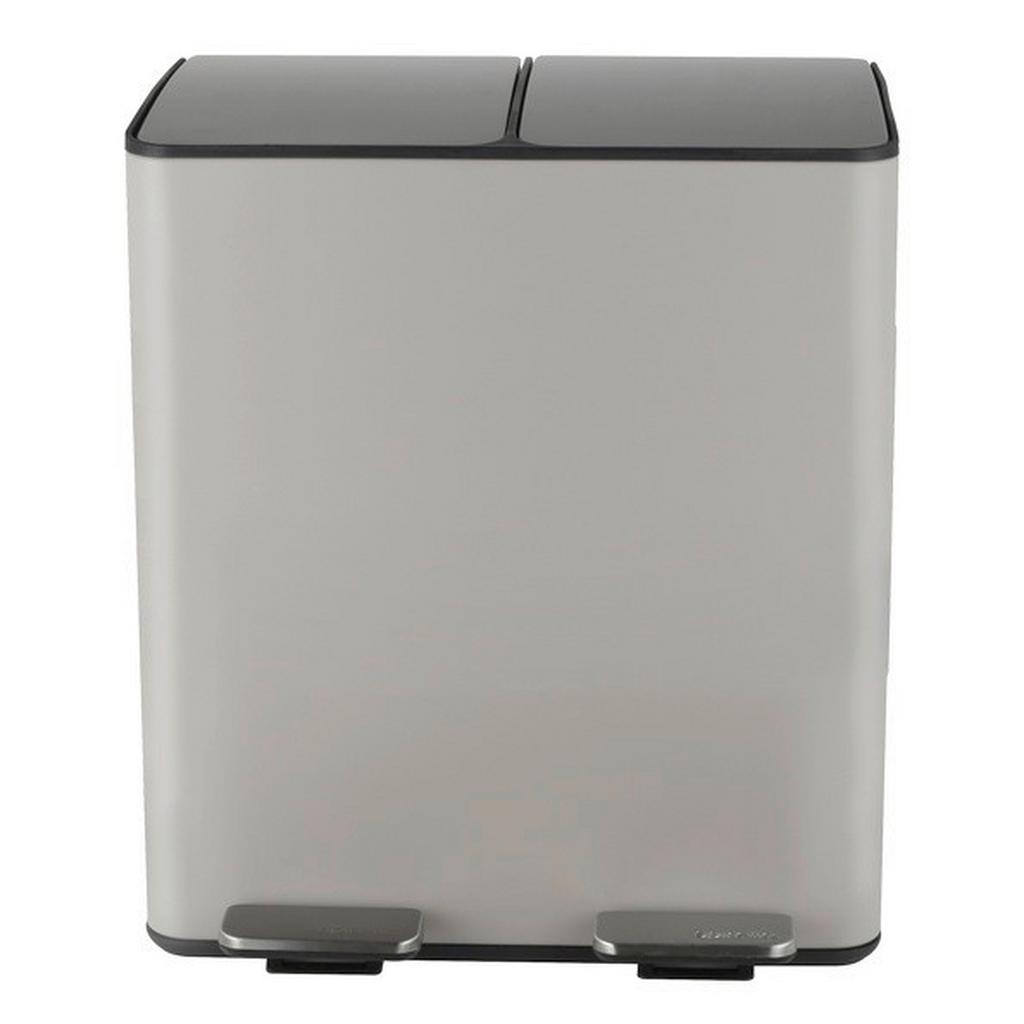 Treteimer Aliya 40l Taupe Metall LxBxH: 45x30x51