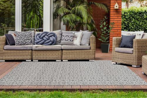Webteppich Creme/Grau Yoga 160x230 cm - Creme/Grau, Trend, Textil (160/230cm) - Kayoom