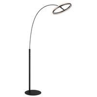 LED-Stehleuchte 67179s Della - Klar/Dunkelgrau, Design, Kunststoff/Metall (92,5/39,5/190,4cm) - Globo