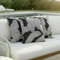 VONKAJŠÍ VANKÚŠ NATALIA - čierna/biela, Modern, textil (45/45/10cm) - Bessagi Garden