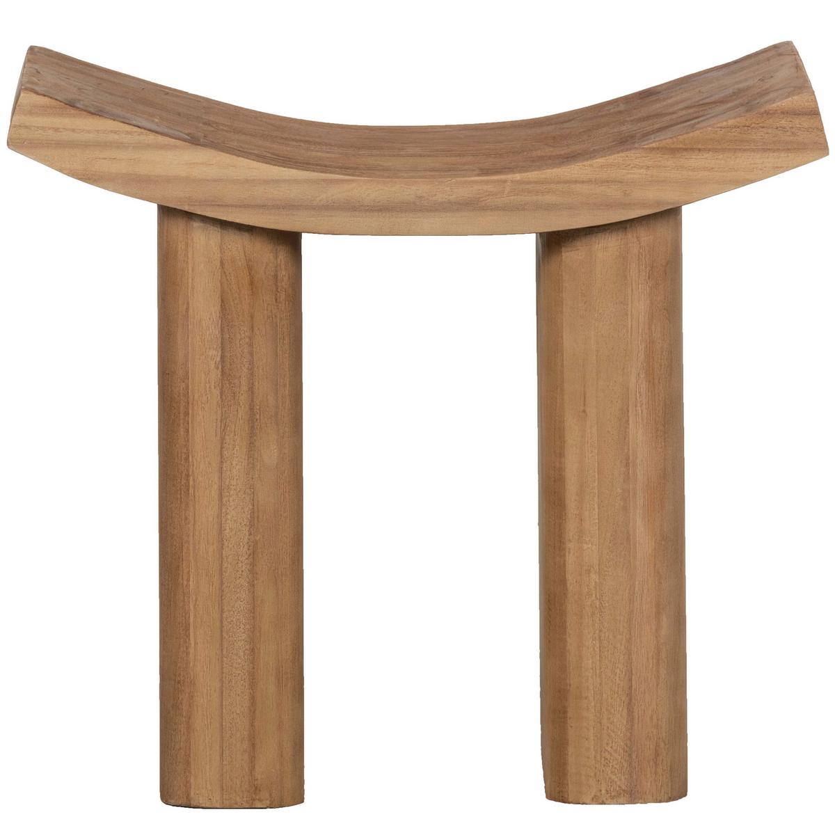 Hocker Japan Naturfarben B: 50 cm - Naturfarben, Design, Holz (50/45/25cm) - Livetastic