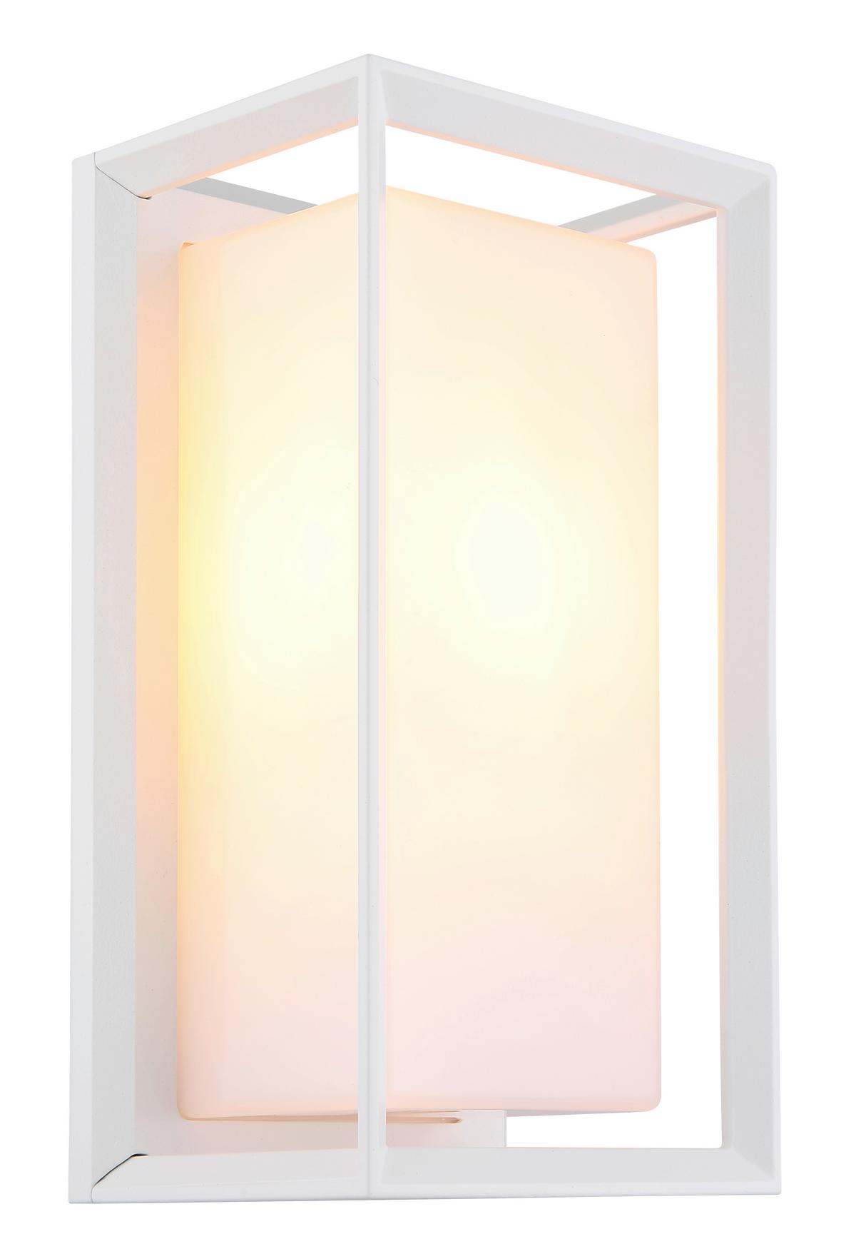 Außenleuchte 31982w - Weiß, KONVENTIONELL, Kunststoff/Metall (13/12,2/24,8cm) - Globo