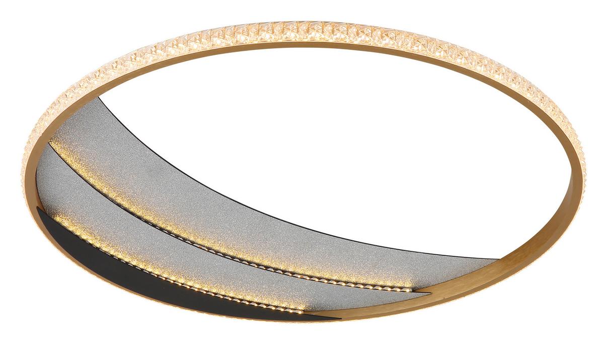 LED-Deckenleuchte Memory-Funktion - Klar/Chromfarben, Design, Kunststoff/Metall (52/6cm) - Globo