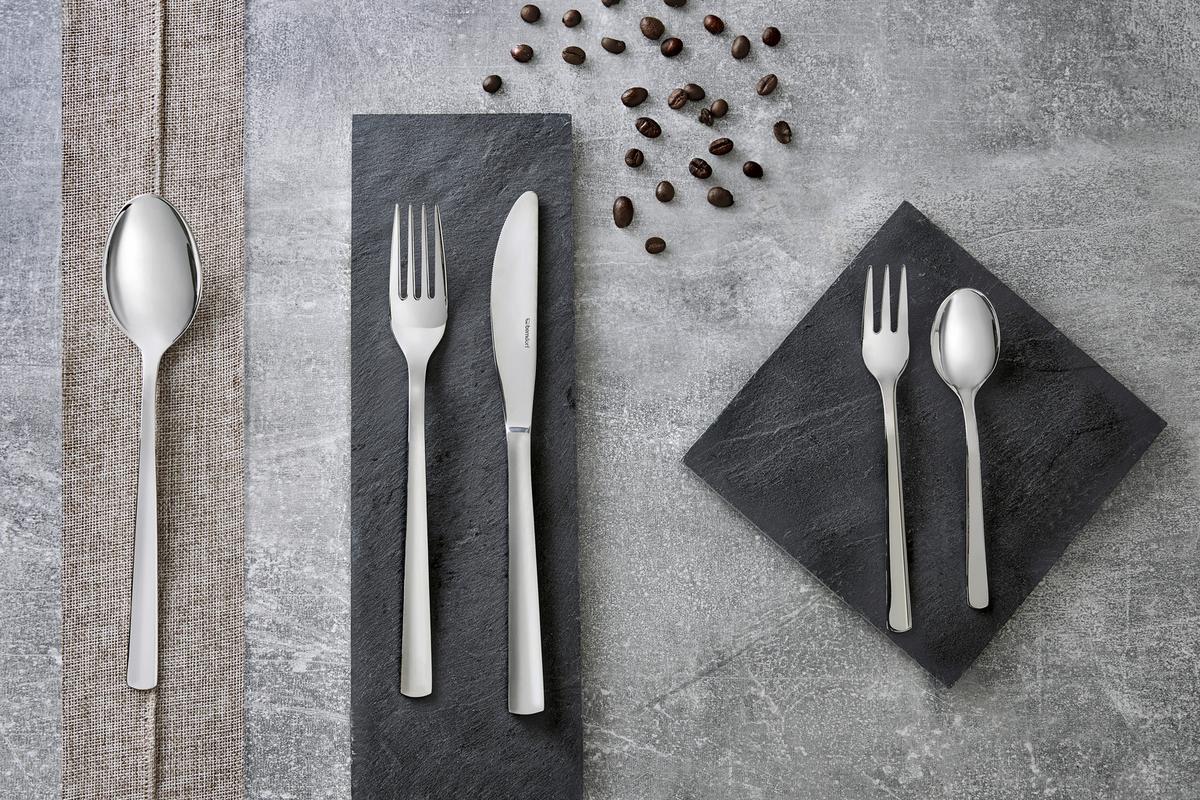 Besteckset Sette - Silberfarben, Basics, Metall - Collini