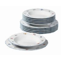 Tafelservice Sonate Porzellan für 6 Personen, Geschirr Set - Multicolor/Weiß, ROMANTIK / LANDHAUS, Keramik (26/26/15cm) - Seltmann Weiden