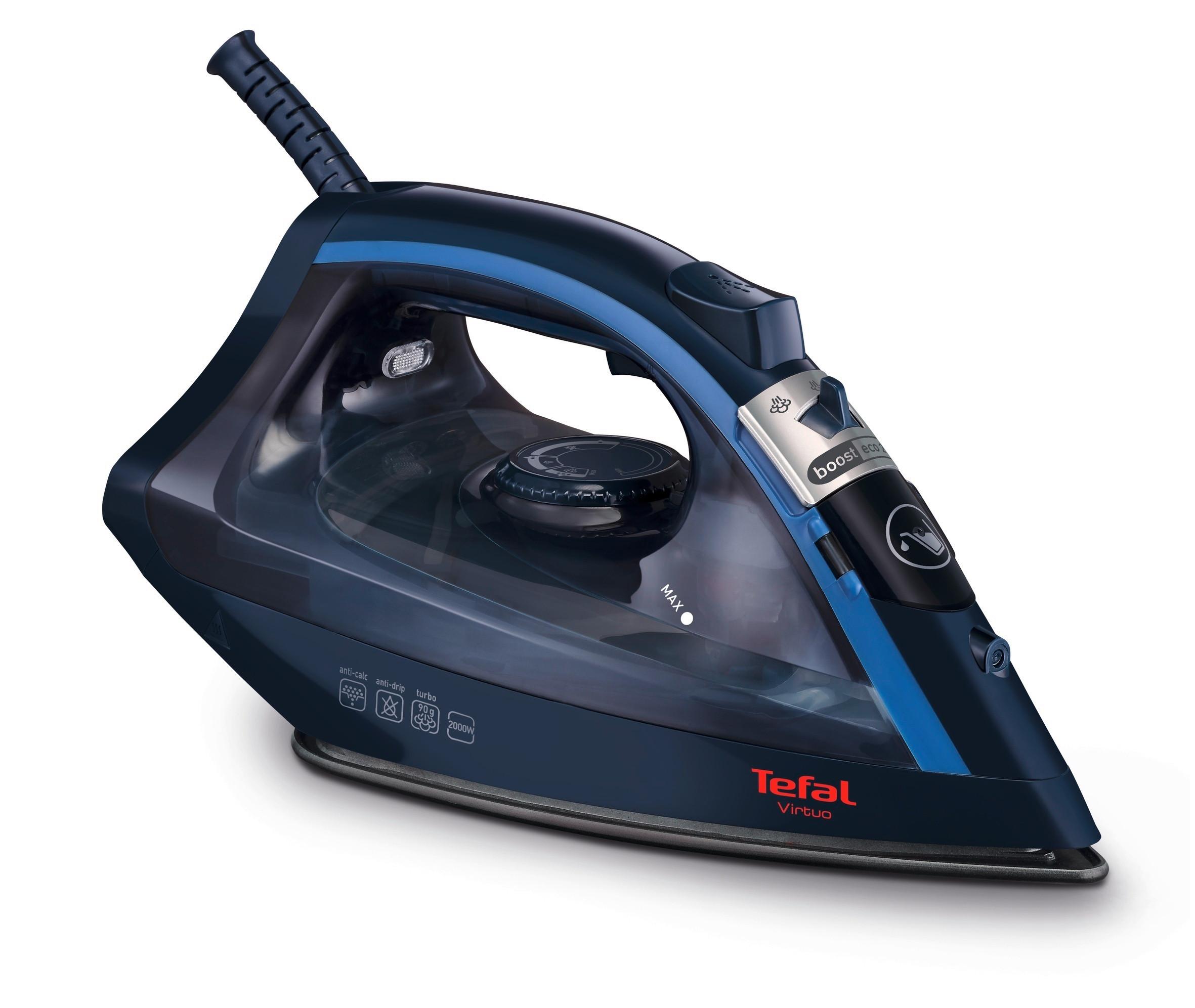 Dampfbügeleisen Fv1713 - Blau/Schwarz, Basics, Kunststoff/Metall (13/16/29cm) - Tefal