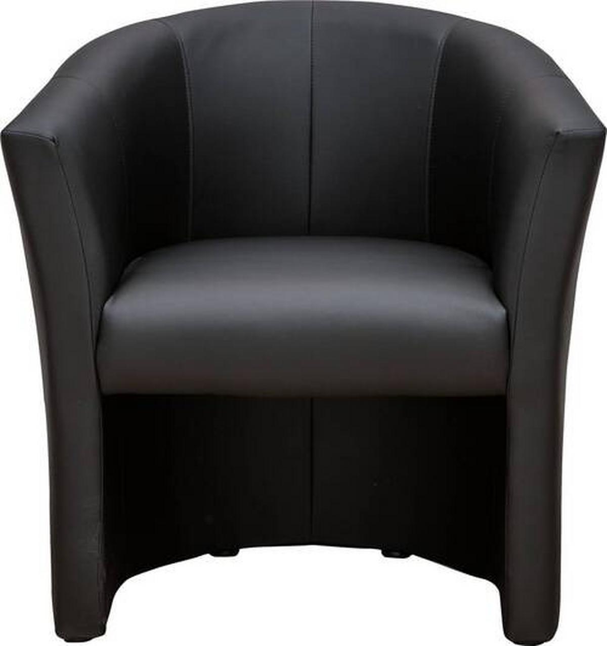 Fotel Bob - fekete, Basics, textil (66/77/65cm) - Best Price