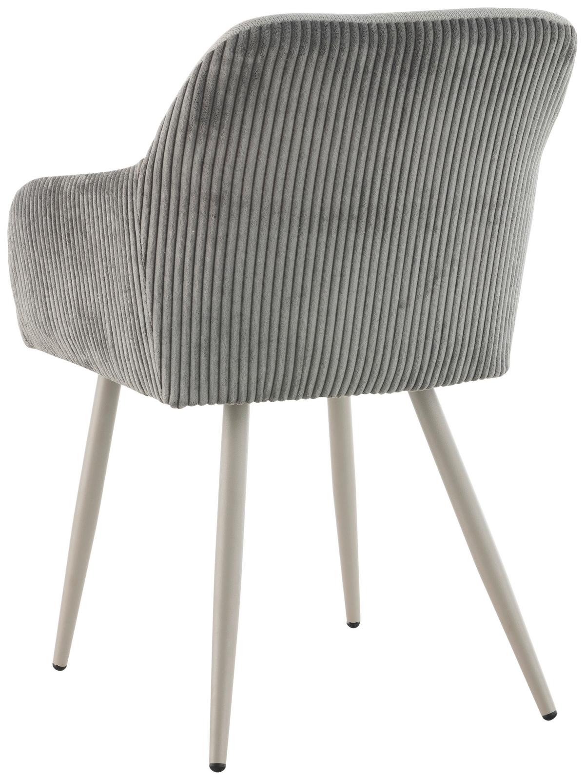 Armlehnstuhl-Set Eddy - Beige/Grau, LIFESTYLE, Holz/Textil (54/84/60cm) - Livetastic