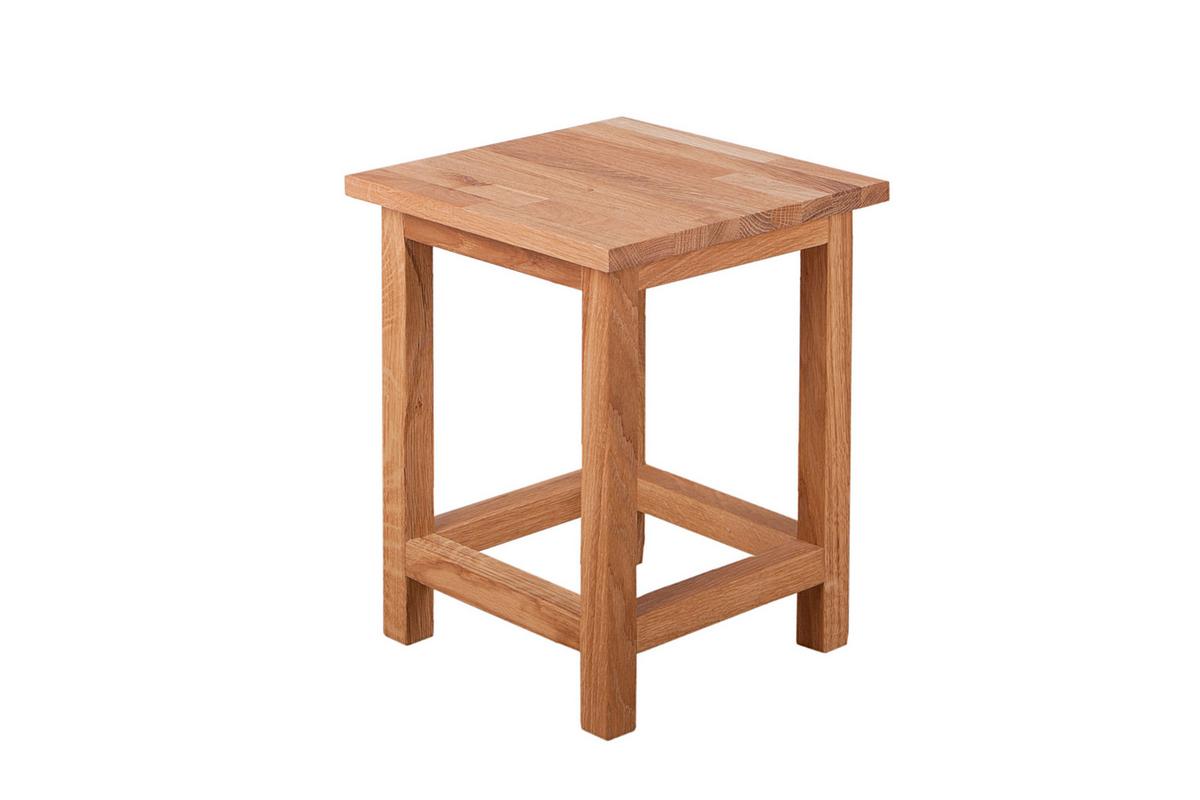 Gartenhocker Eichefarben Geölt - Eichefarben, Basics, Holz (30/40/30cm) - Gardenson