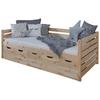Stauraumbett Naomi - Naturfarben, MODERN, Holz (90/200cm) - MID.YOU