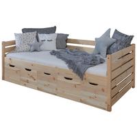 Stauraumbett Naomi - Naturfarben, MODERN, Holz (90/200cm) - MID.YOU